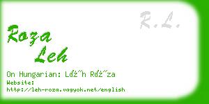 roza leh business card